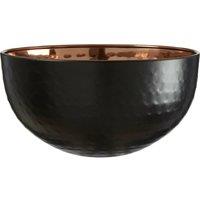 Orsina Miressa Small Hammered Serving Bowl in Black