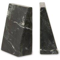Orsina Marris Set Of 2 Marble Bookends in Black
