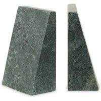 Orsina Marris Set Of 2 Marble Bookends in Green