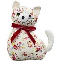 Essentials Floral Cat Floral Novelty Door Stop