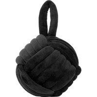Furn Knot Entwined Velvet Novelty Door Stop in Black