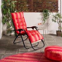 OHS Stripe Gravity Chair Seat Cushion Outdoor Garden Water Resistant