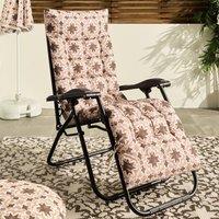 OHS Tiles Print Gravity Chair Seat Cushion Outdoor Garden Water Resistant