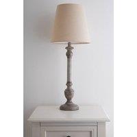 K LIVING Hague 60cm Resin Table Lamp Grey with Shade