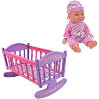 Lullaby Baby 12 Small Baby Doll With Crib