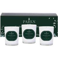 Parks Candles PARKS WINTERS TALE 3X90G GIFT CHAPTER IV, V, VI in Green | Size: 200g
