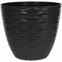 La Hacienda 33cm Small Windermere Plant Pot - Plastic - L33xW33xH29 cm - Charcoal