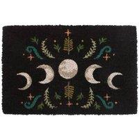 KDMD Black Dark Forest Moon Phase Doormat | Size: 40 cm x 60 cm