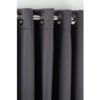 New Edge Blinds Essential Woven Thermal Blackout Eyelet Curtains in Charcoal | Size: 168 cm width x 137 cm drop