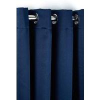 New Edge Blinds Essential Woven Thermal Blackout Eyelet Curtains in Navy | Size: 117 cm width x 183 cm drop
