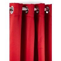 New Edge Blinds Essential Woven Thermal Blackout Eyelet Curtains in Red | Size: 168 cm width x 137 cm drop