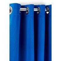 New Edge Blinds Essential Woven Thermal Blackout Eyelet Curtains in Blue | Size: 117 cm width x 183 cm drop