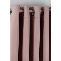 New Edge Blinds Essential Woven Thermal Blackout Eyelet Curtains in Pink | Size: 116 cm width x 137 cm drop