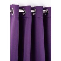New Edge Blinds Essential Woven Thermal Blackout Eyelet Curtains in Purple | Size: 116 cm width x 137 cm drop
