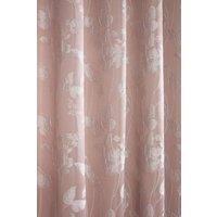 New Edge Blinds Meadows Lined Eyelet Jacquard Curtains in Pink | Size: 116 cm width x 137 cm drop