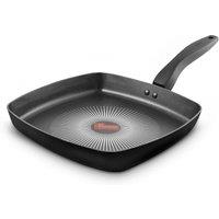 Tower SmartStart Griddle Pan, Gourmet 26cm, Induction Safe, Non-Stick in Black