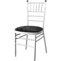 Neel Blue 10pcs Velvet Chair Seat Cover, Stretchy Dinning Chair Pad Cover Seat Protectors Slipcovers in Black