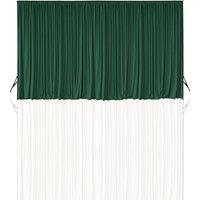Neel Blue 3x3 Metres Curtain Backdrop, Polyester Fabric Drapes in Green | Size: 300 cm