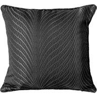 New Edge Blinds Wave Collection Cushion Cover in Black | Size: 43 cm x 43 cm