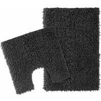 New Edge Blinds Como Bath Mat Set in Black