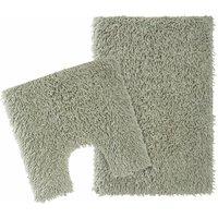 New Edge Blinds Como Bath Mat Set in Pale Green