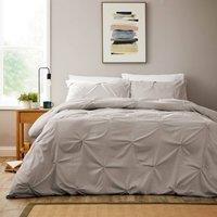 New Edge Blinds Pintuck Duvet Set in Natural | Size: Super King