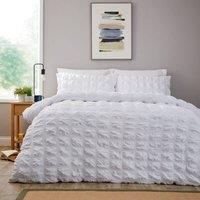 New Edge Blinds Soho Duvet Set in White | Size: King