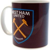 West Ham United FC Large Crest Mug in Red