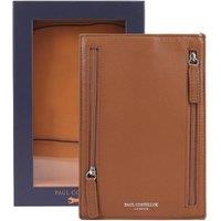 Paul Costelloe Zeal Leather Wallet / Passport Holder in Brown