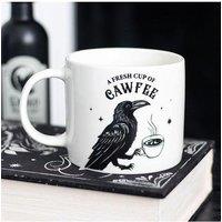 KDMD Fresh Cup of Cawfee Raven Mug in White