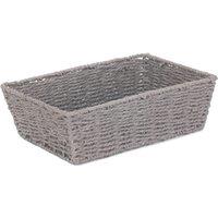 Red Hamper Grey Paper Rope Tray
