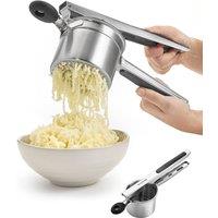 Emperial Potato Ricer - Soft Grip Masher For Fruit, Veg & Puree Stainless Steel in Silver