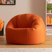 icon Classic Indoor Outdoor Bean Bag Yellow Bean Bag Chair in Burnt Orange