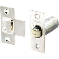 Securit Nickel Plated Adjustable Roller Cabinet Catch in Silver