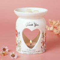 The Cottage Garden Mother's Day Wax Melt Burner - Thank You in White