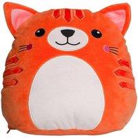 Mumbles Squidgy Ginger Cat Plush Toy in Orange