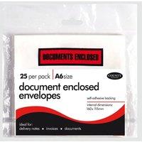 County Stationery A7 Document Wallet (Pack of 25) in White