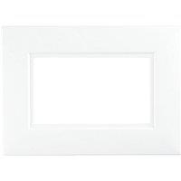 Dencon 2 Gang Finger Plate Pack of 2 in White