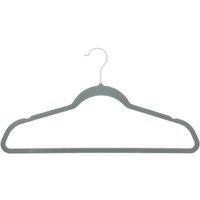 H&L Velvet Feel Clothes Hangers (Pack of 25) in Grey