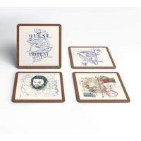 DC Comics Aquaman Quest for The Trident coaster set | Size: 4 Pack