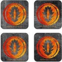 The Lord of the Rings Sauron's Eye Coaster Set | Size: 4 Pack