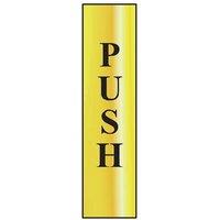 Scan Sign: Push (vertical)
