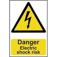 Scan Danger Electric Shock Risk - Pvc Sign 200 X 300mm