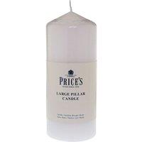 Prices Pillar Candle White 6