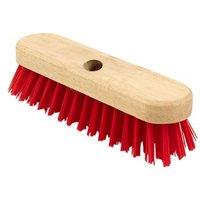 Universal Textiles Head Only 9 Deck Scrub Red PVC Fill with Threaded Hole