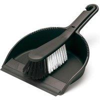 Addis Soft Dustpan & Brush Black