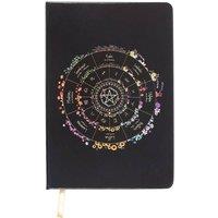 Something Different Wheel Of The Year A5 Notebook in Black