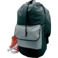 H&L Colour Block Laundry Bag in Black