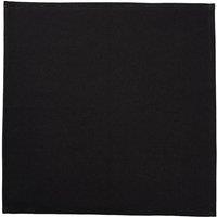Nutshell Cotton Plain Napkin in Black