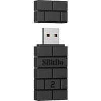 8Bitdo USB Wireless Adapter 2 for Switch PC Mac Xbox & PS5 (Black) in Black